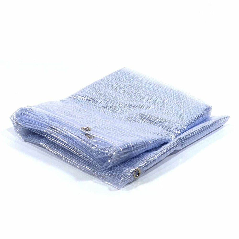 Bâche de protection tecplast sp400mu 2,1x4,5m transparente armée garantie 5 ans