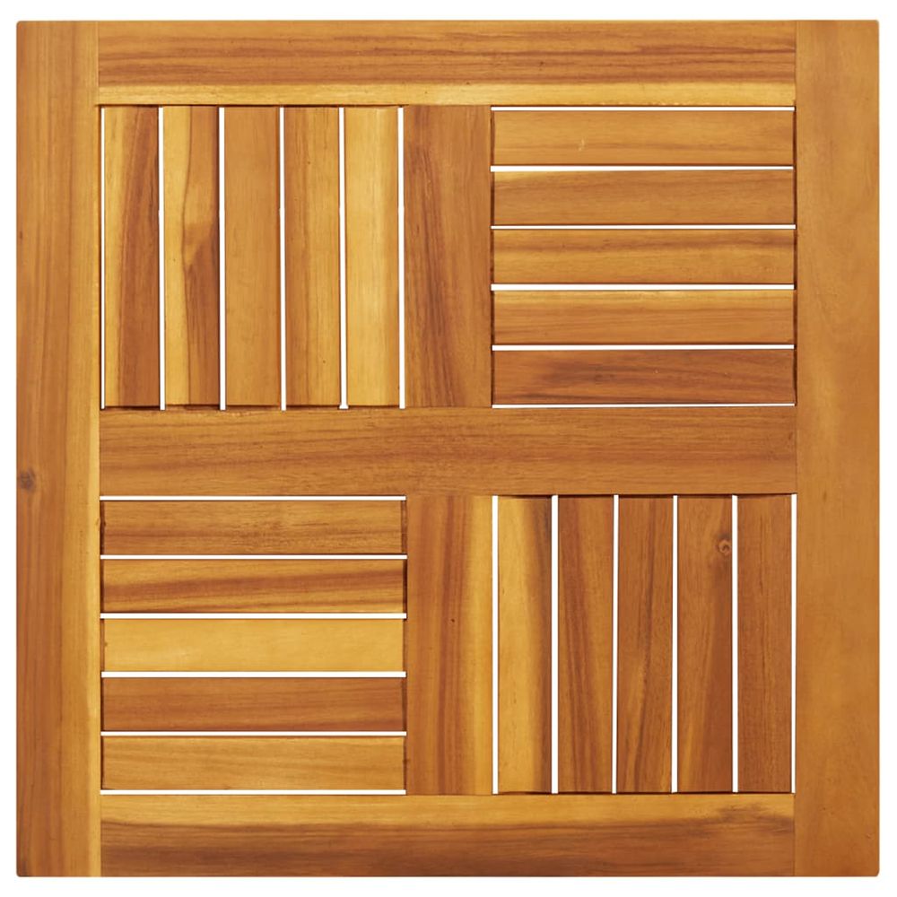 Dessus de table 60x60x2 cm carré bois massif d'acacia