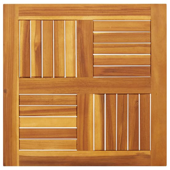 Dessus de table 60x60x2 cm carré bois massif d'acacia