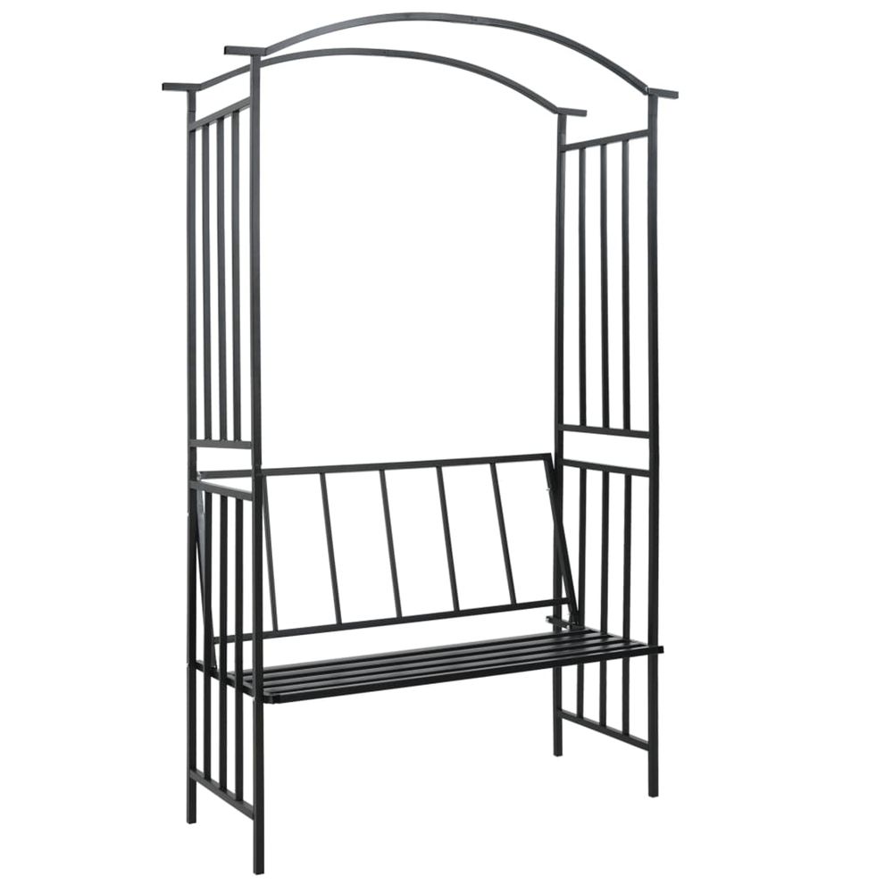 VoÃ»te de jardin avec banc Noir