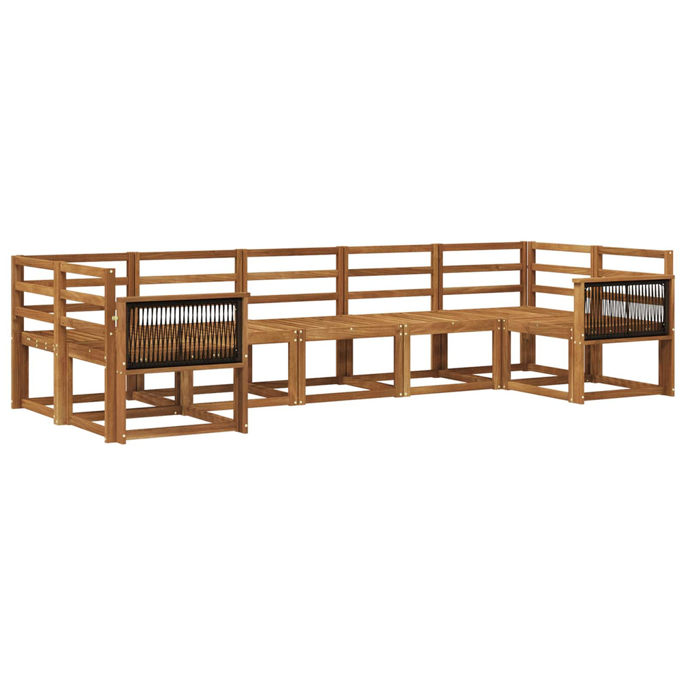 Ensemble de canapés d'extérieur 7 pcs naturel