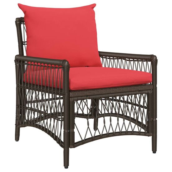 Chaise de jardin marron polyrotin