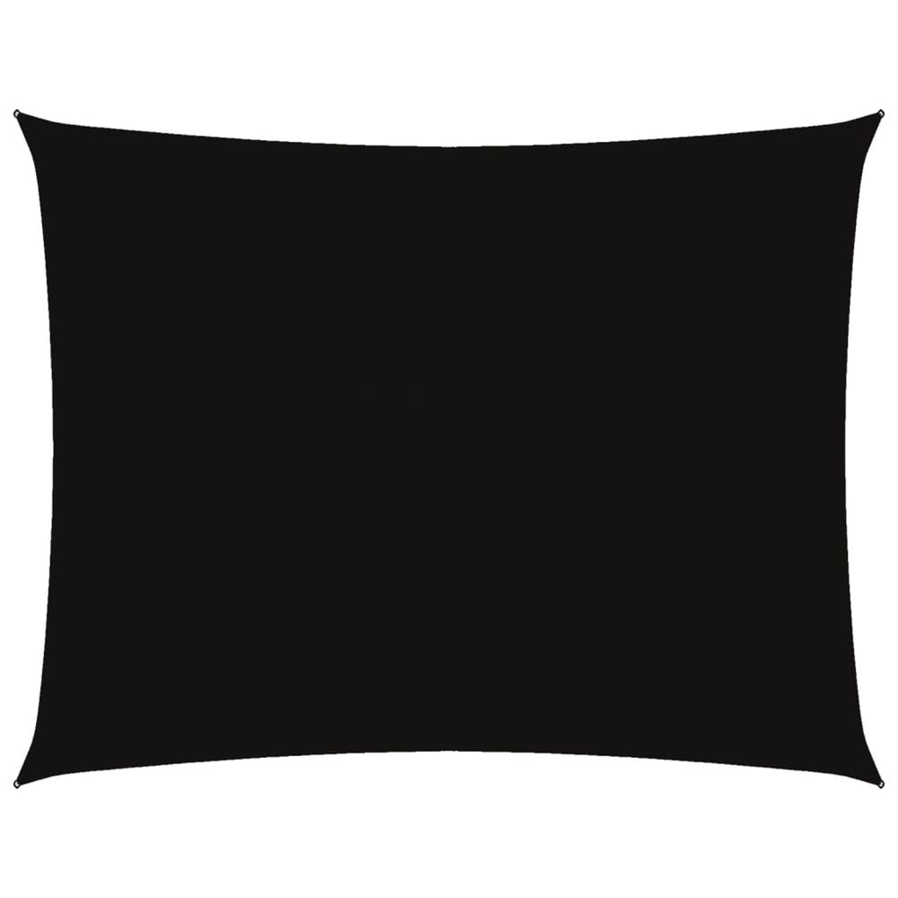 Voile de parasol tissu oxford rectangulaire 3,5x4,5 m noir