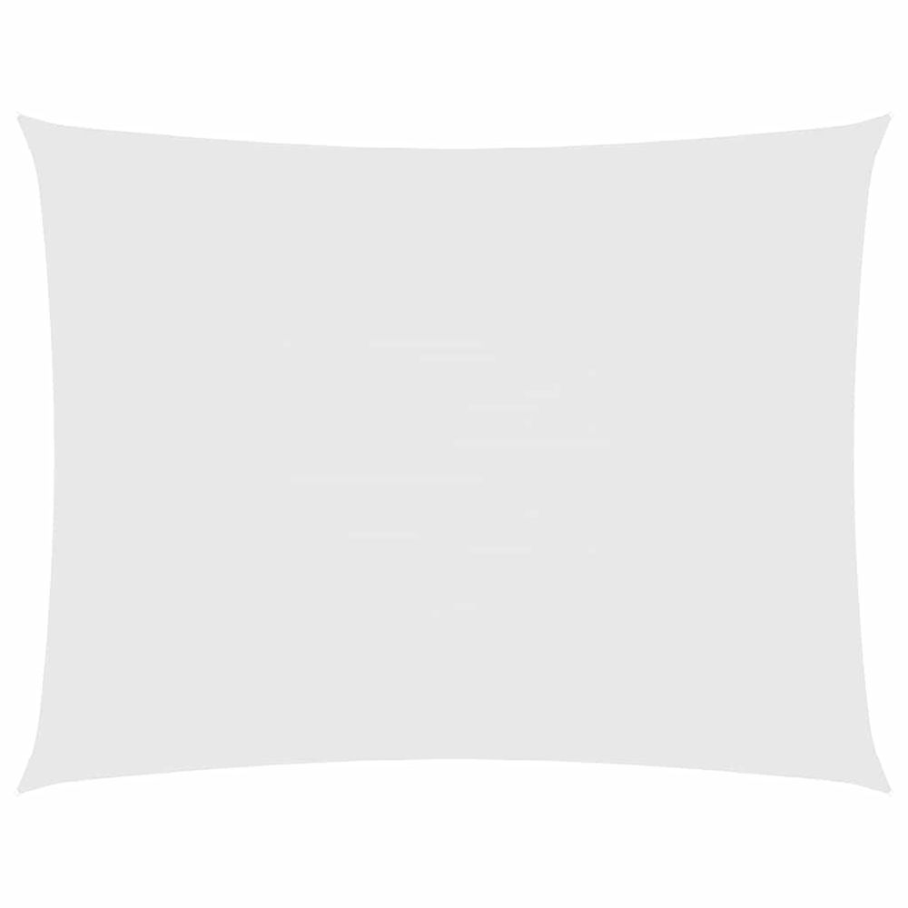 Voile de parasol tissu oxford rectangulaire 2,5x4 m blanc