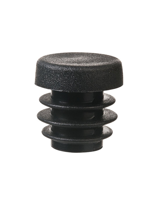 Embout rond ailette noir 40