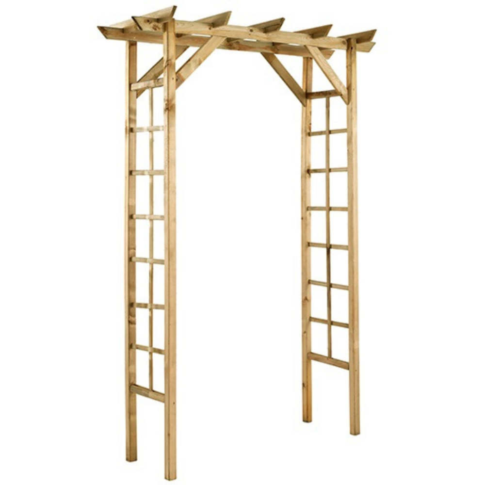 Arche de jardin en bois passiflore