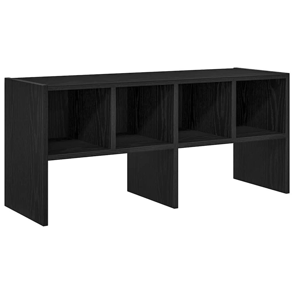 Étagère à chaussures empilable en chêne noir 89,5 x 30 x 40 cm
