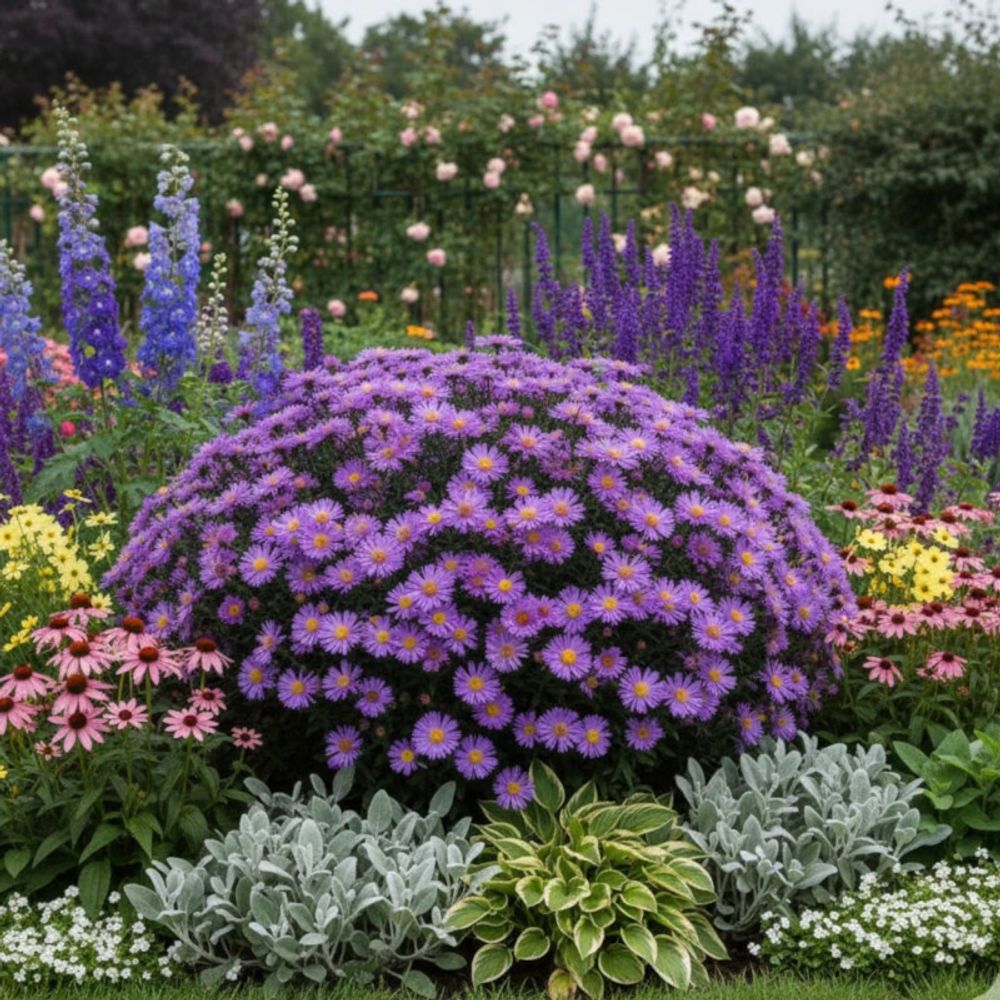 Aster d'automne augenweide, aster dumosus lot de 9 godets