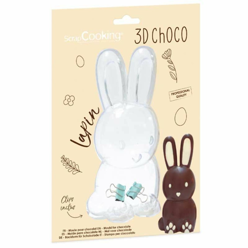 Moule à chocolat 3d lapin