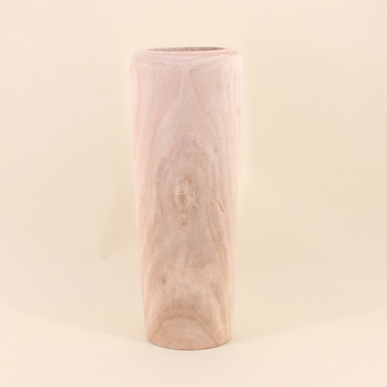 Vase en bois brut 48cm, dakar