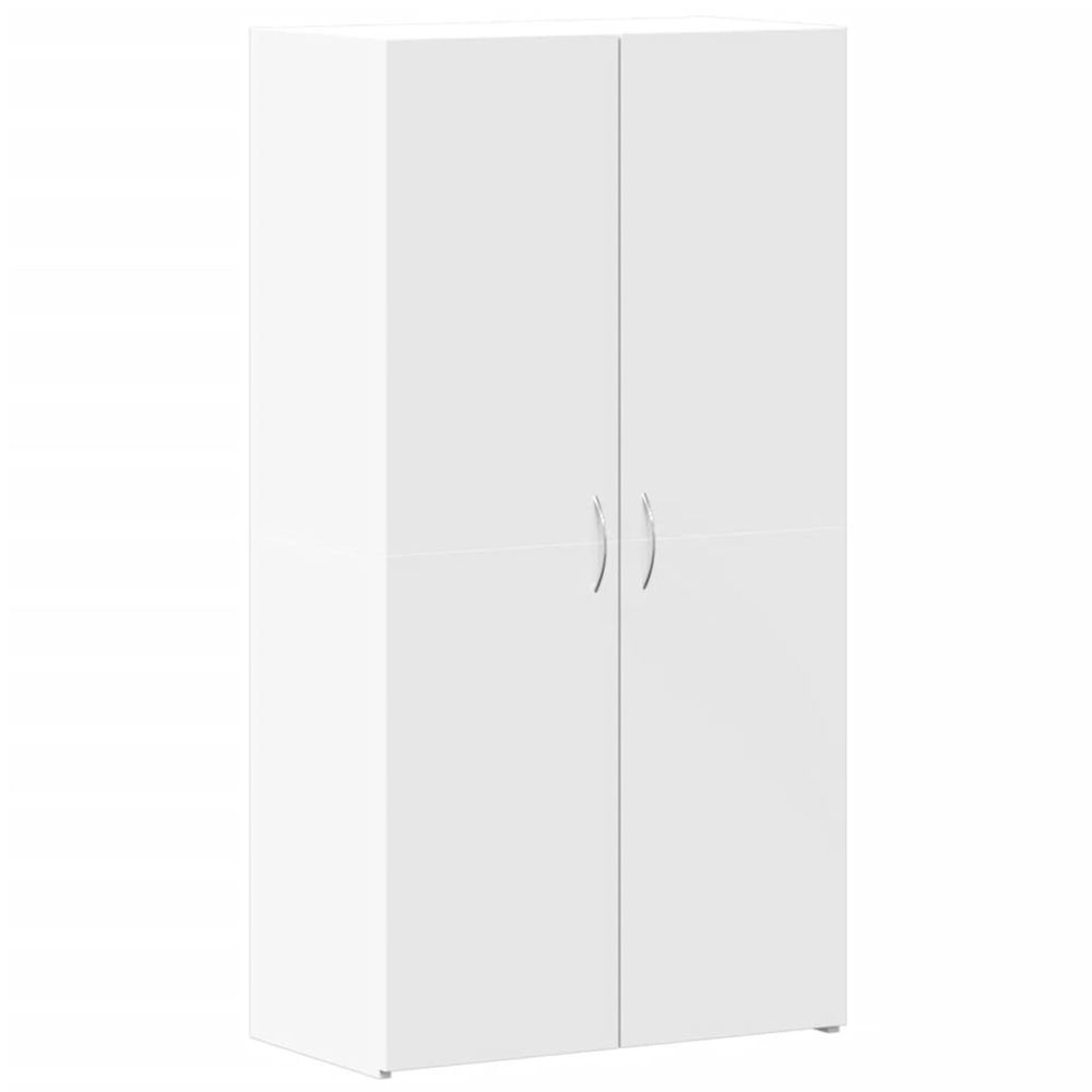 Armoire de classement blanc 60x32x115 cm bois d'ingénierie