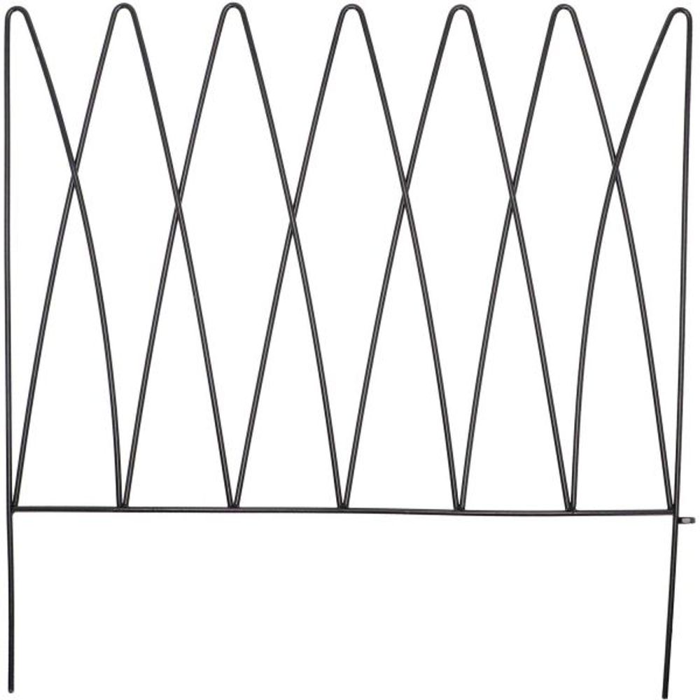 Bordure de jardin en métal 58 x 0.6 x 57 cm vagues