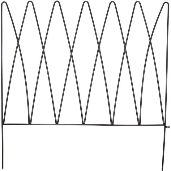 Bordure de jardin en métal 58 x 0.6 x 57 cm vagues