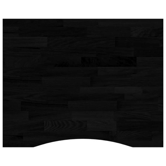 Dessus de bureau marron foncé bois chêne massif rectangulaire