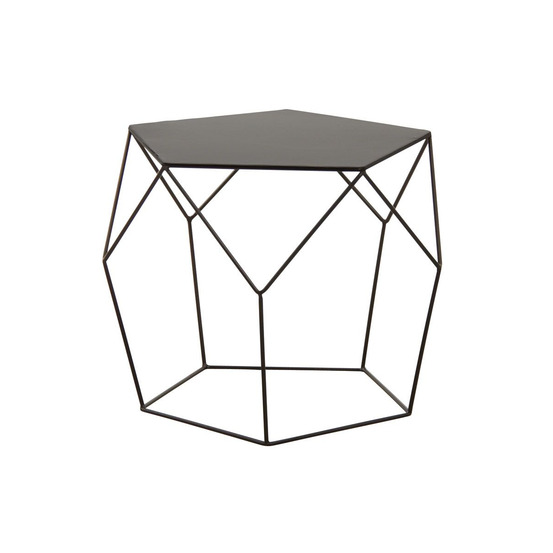 Table basse design en métal noir