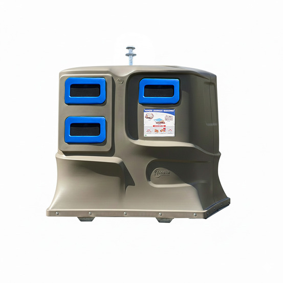 Colonne aérienne d'apport volontaire 4m3 kinshofer pehd lila