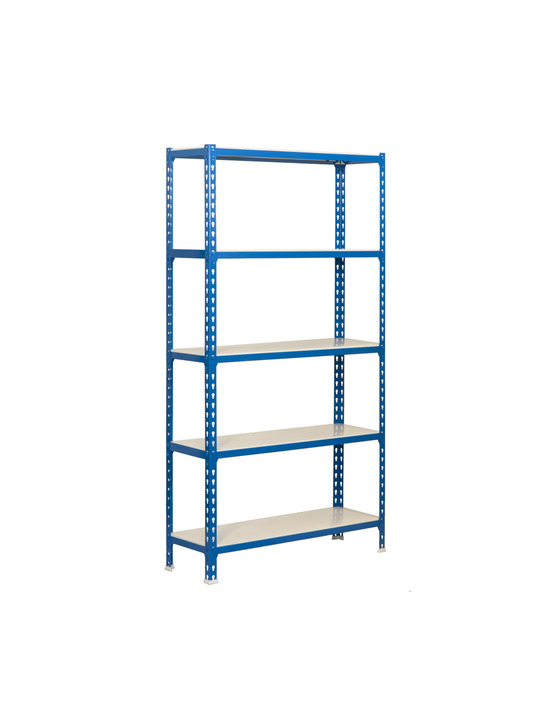 Etagère légère sans vis simonclick superplus 5/400 bleu/blanc bleu/blanc 2000x1100x400 - simonrack
