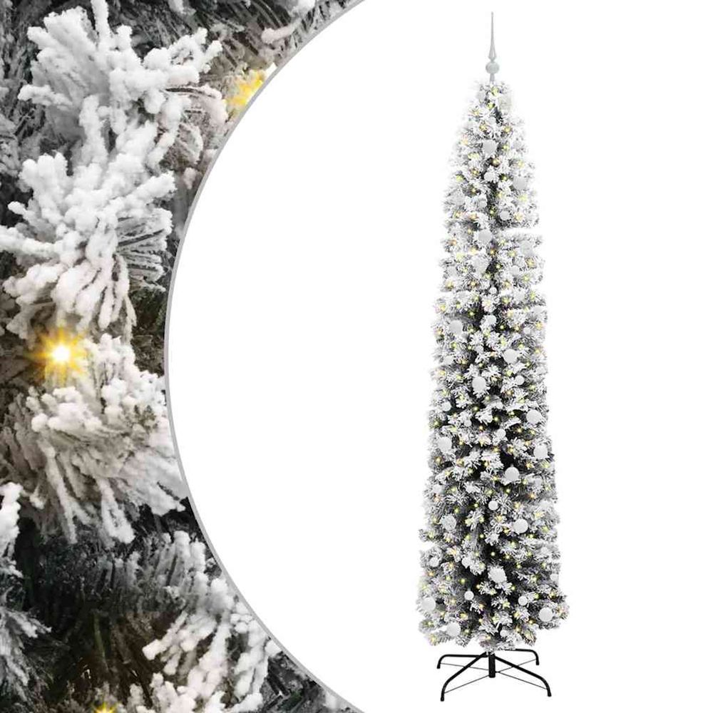 Sapin de noël artificiel vert 240 cm pvc et acier et plastique