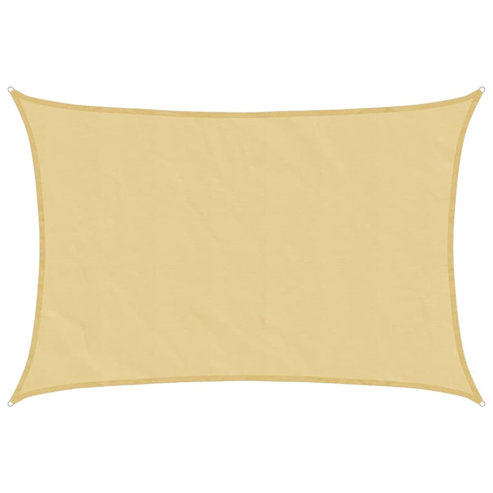 Voile d'ombrage sable 6x5 m 100 % polyester oxford