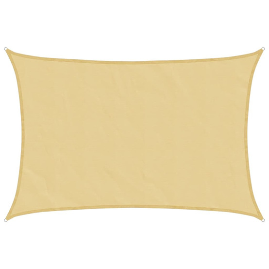 Voile d'ombrage sable 6x5 m 100 % polyester oxford