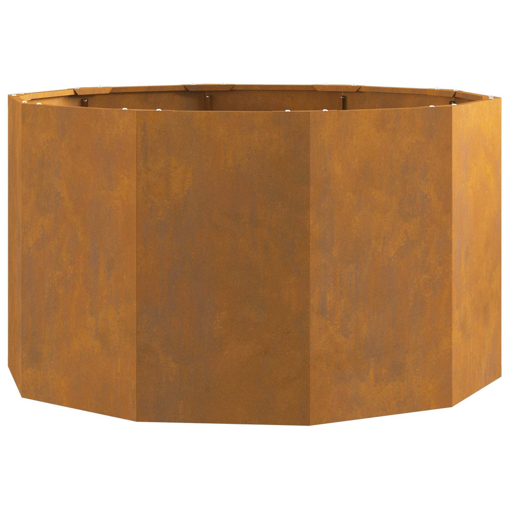 Jardinière d'extérieur rouillé 90 x 90 x 50 cm