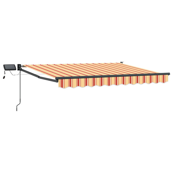 Store rétractable manuel avec leds multicolore 3,5 x 2,5 m