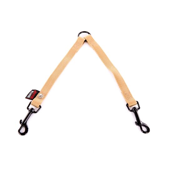 Martin sellier - accouple de laisse pour chiens en nylon martin sellier - collection nylon uni - avec mousqueton carabine