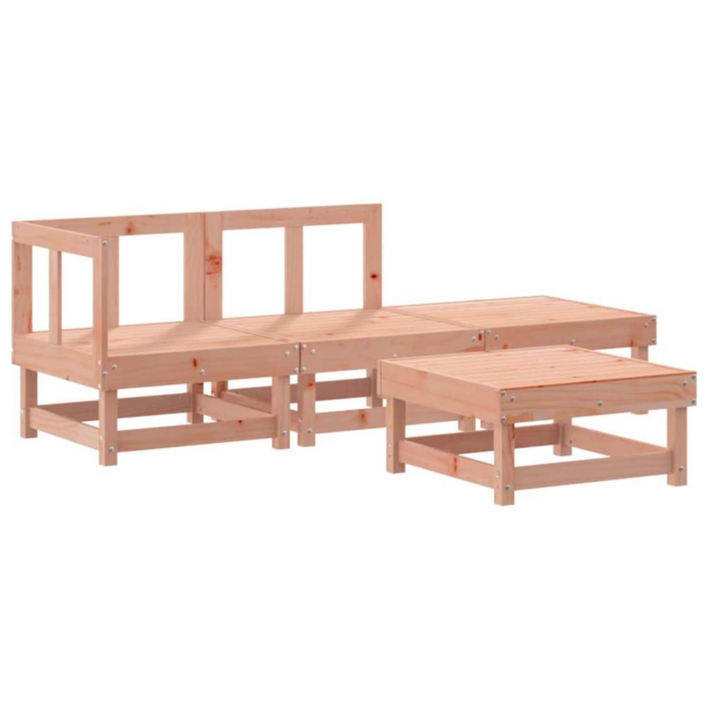 Salon de jardin 4 pcs bois massif douglas