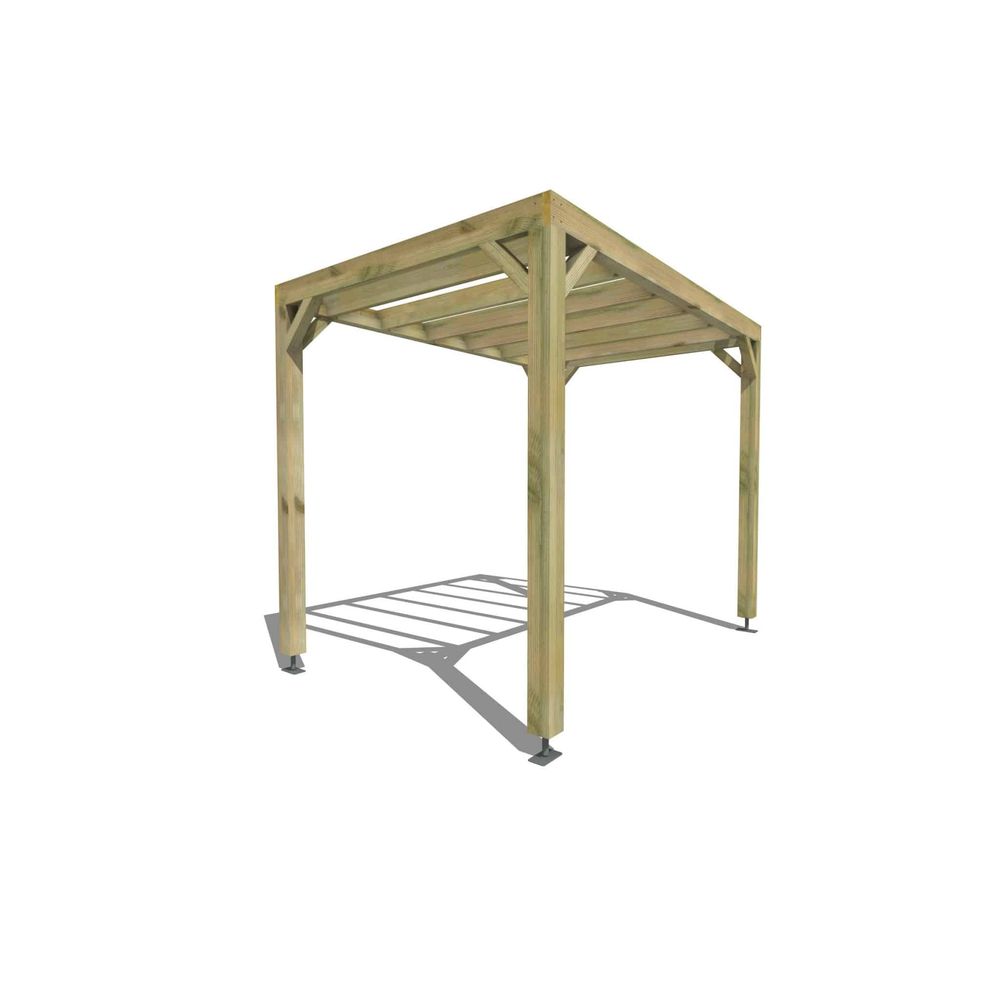 Pergola bois • 3m x 2m • indépendante • sens profondeur • livraison comprise