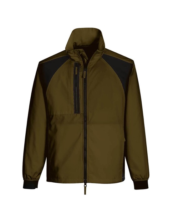 Veste de travail wx2 stretch - l - vert olive - portwest