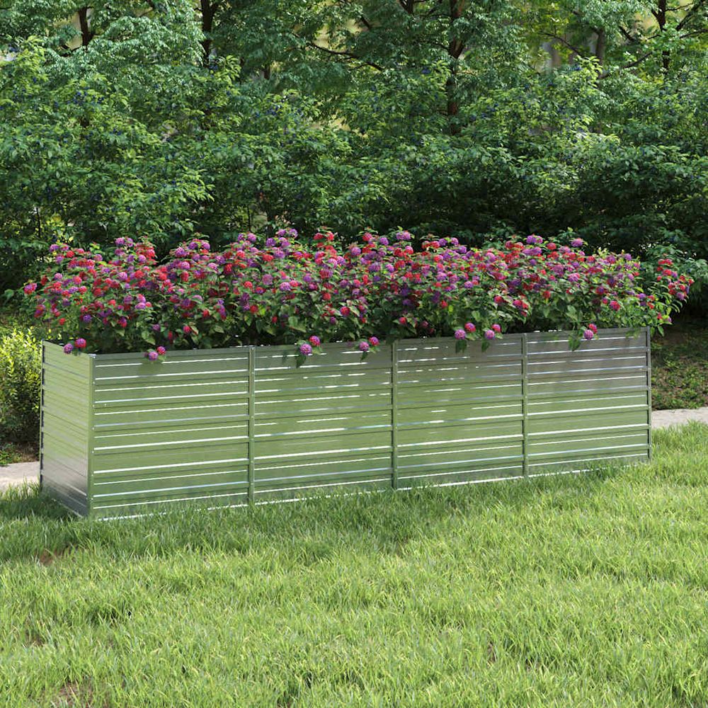 Très grand carré potager surélevé acier galvanisé jardin 320x80x77cm