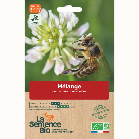 Mélange nectarifère pour abeilles - graines bio
