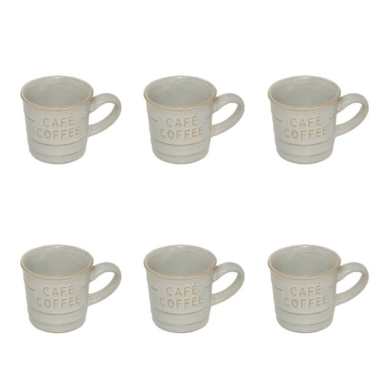 Lot de 6 tasses à café expresso