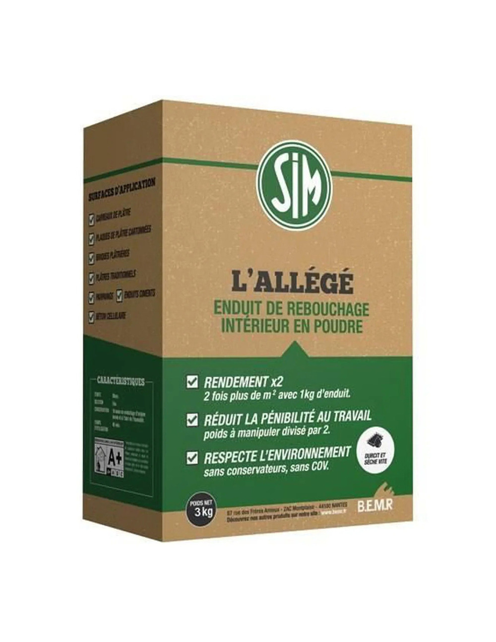 Sim l 'allégé boite de 3kg - sim