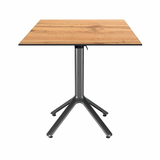 Restootab - table pliable nemo pour intérieur/extérieur décor bois 70x70