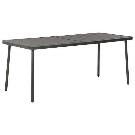 TABLE DE JARDIN GRIS FONCE 180-(870002)
