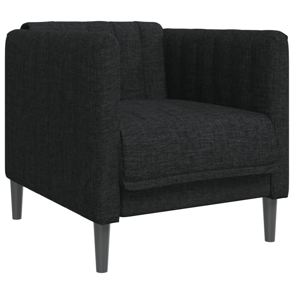 Fauteuil noir tissu