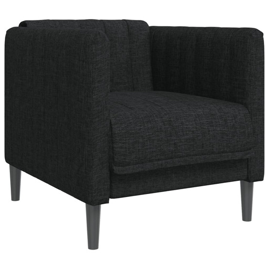 Fauteuil noir tissu