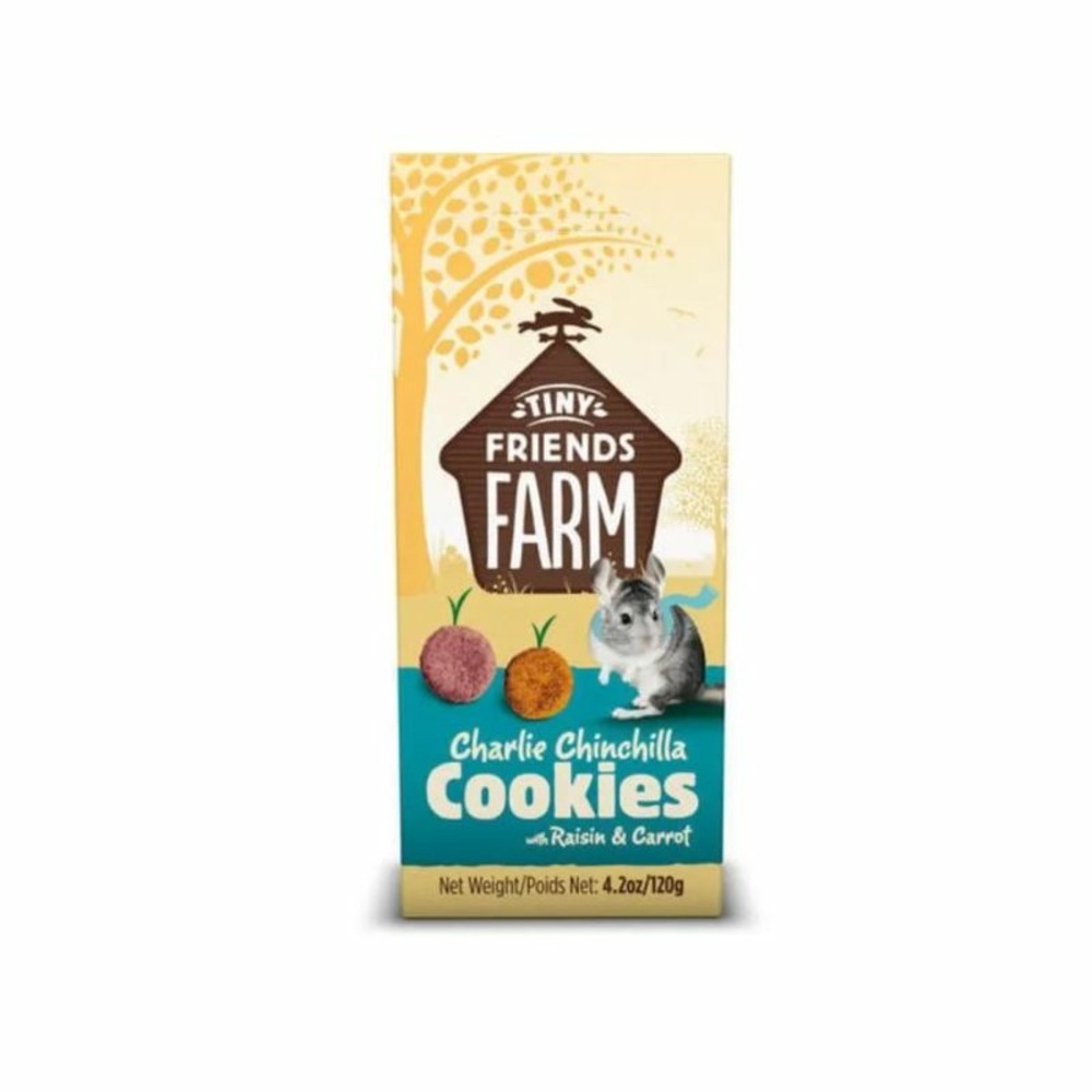 Cookies raisins et carottes pour chinchilla - tiny friends farm supreme 120 g