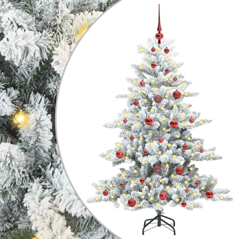 Sapin de noël artificiel à branches articulées blanc 150 cm pvc