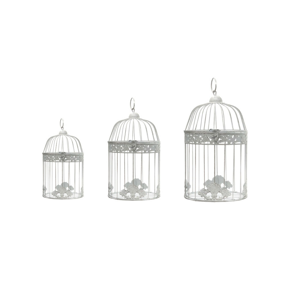 Set de 3 cages bougeoirs