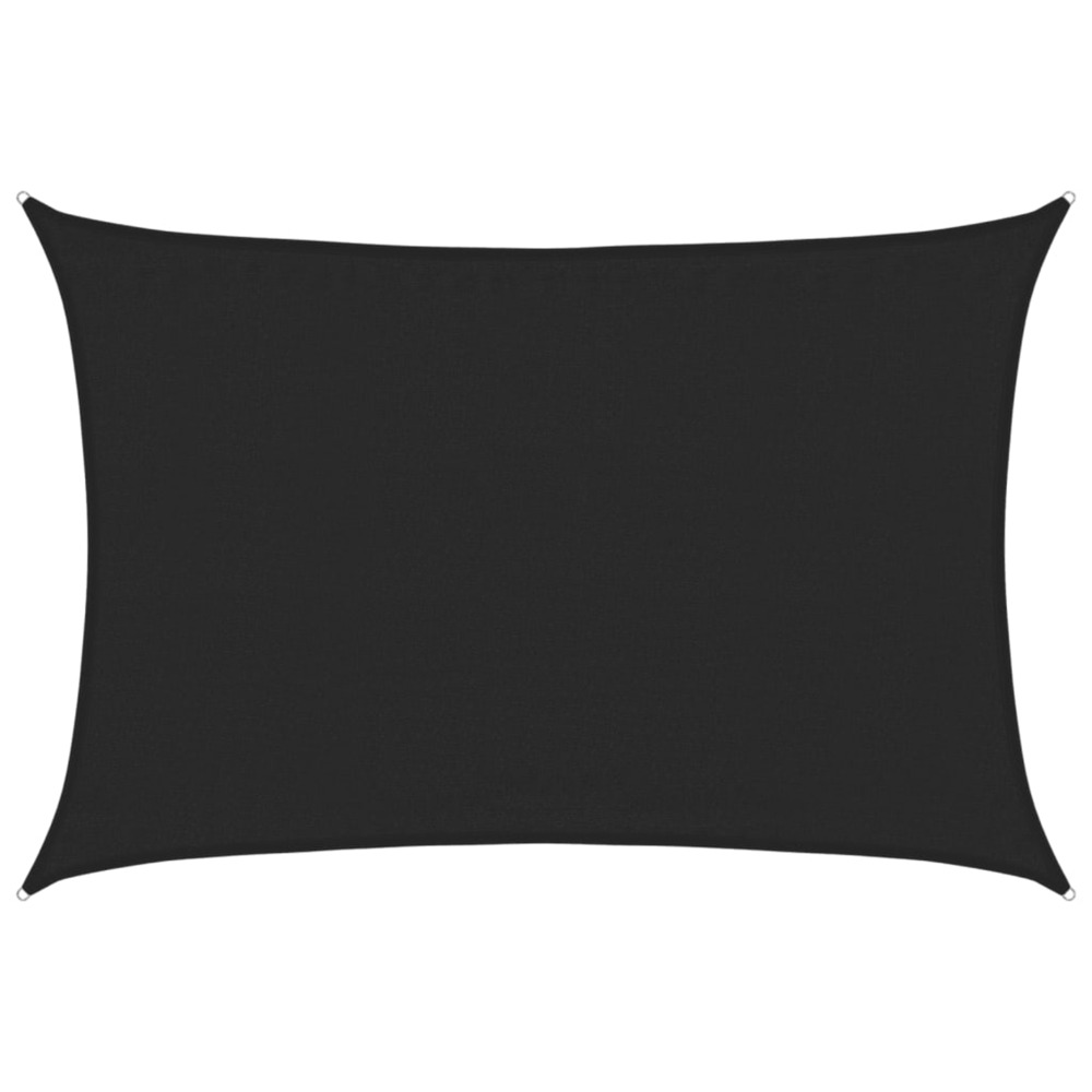 Voile d'ombrage 160 g/m² noir 3,5x5 m pehd