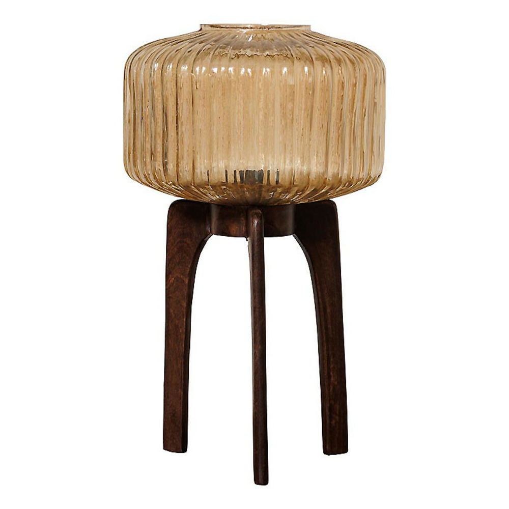 Lampe trépied marta verre 50x30cm