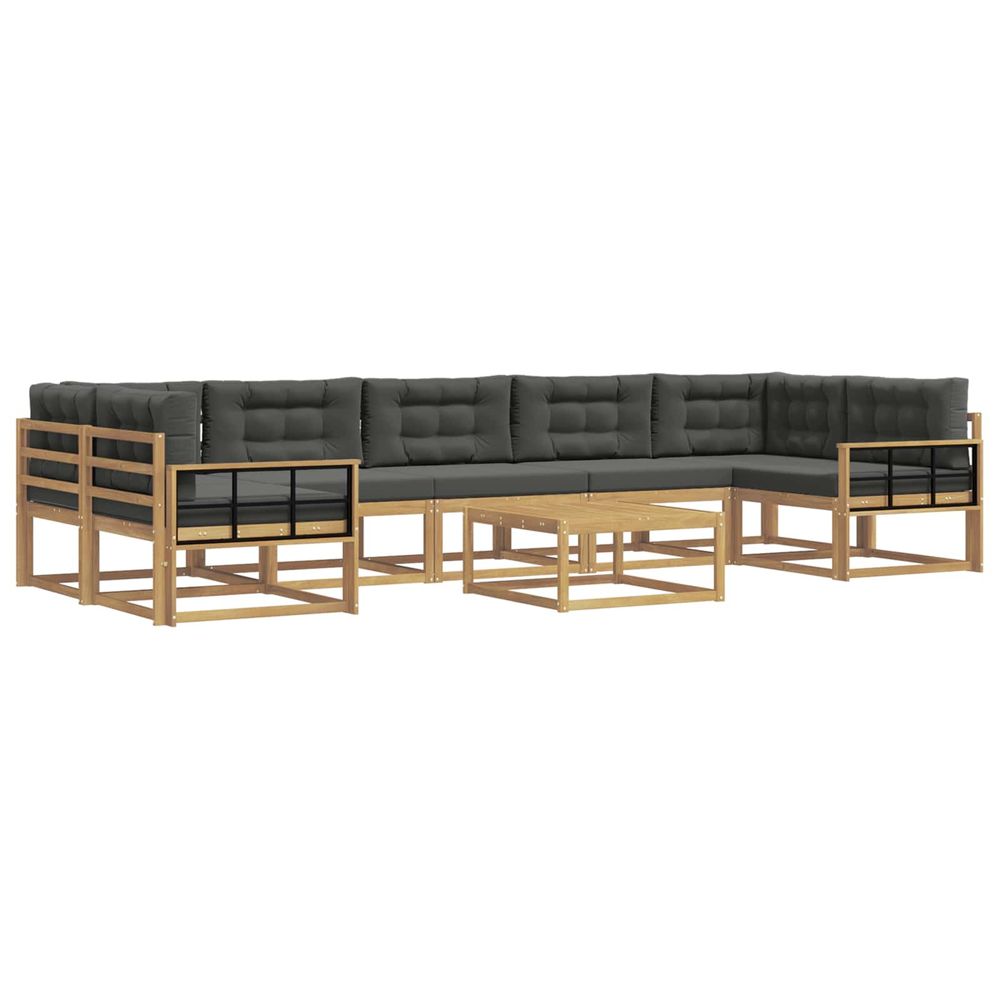 Ensemble de canapés d'extérieur 6 pc blanc et anthracite
