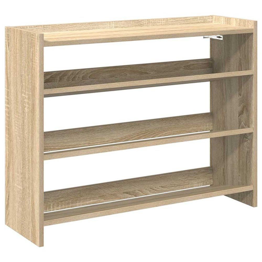 Étagère à chaussures chêne sonoma 80x25x62 cm bois d'ingénierie
