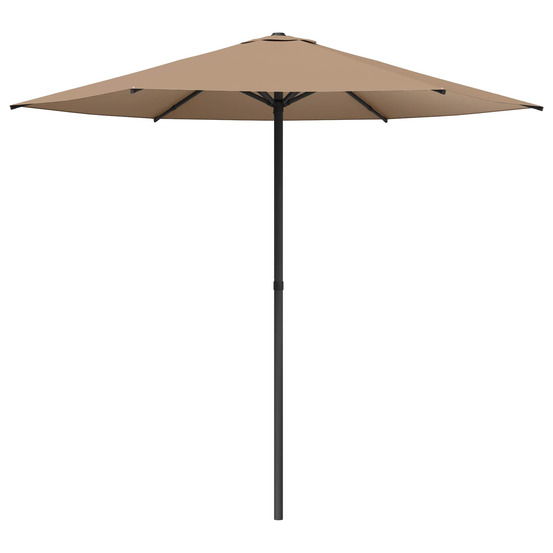 Parasol de jardin 230 x 230 cm polyester rectangulaire taupe