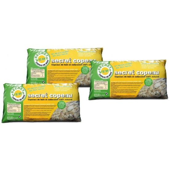 Paillis copeaux naturels 11kg 3 sacs de 11 kgs