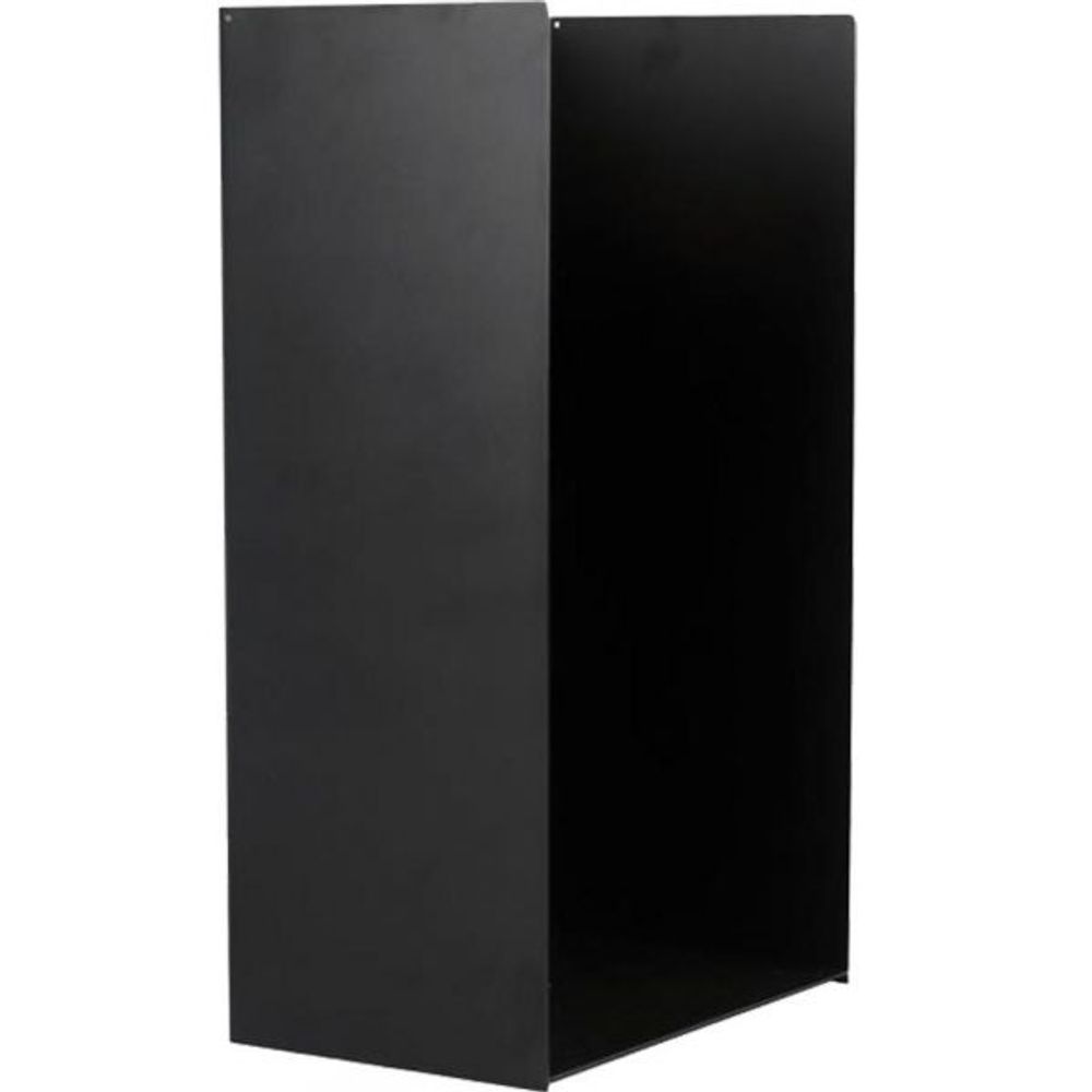 Porte-bûches en acier noir 80 cm kielce
