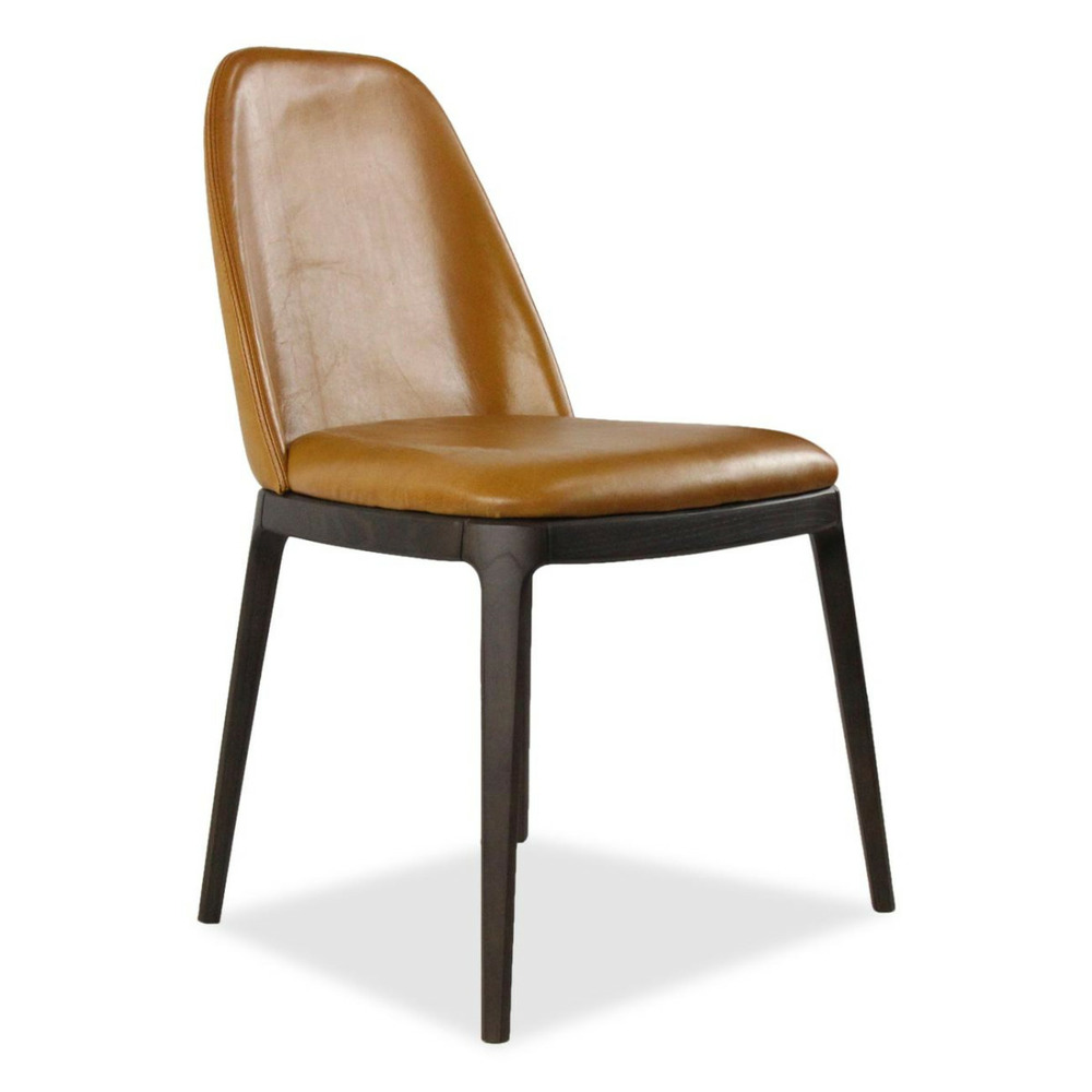 Lot de 2 chaises métal marron - interior's