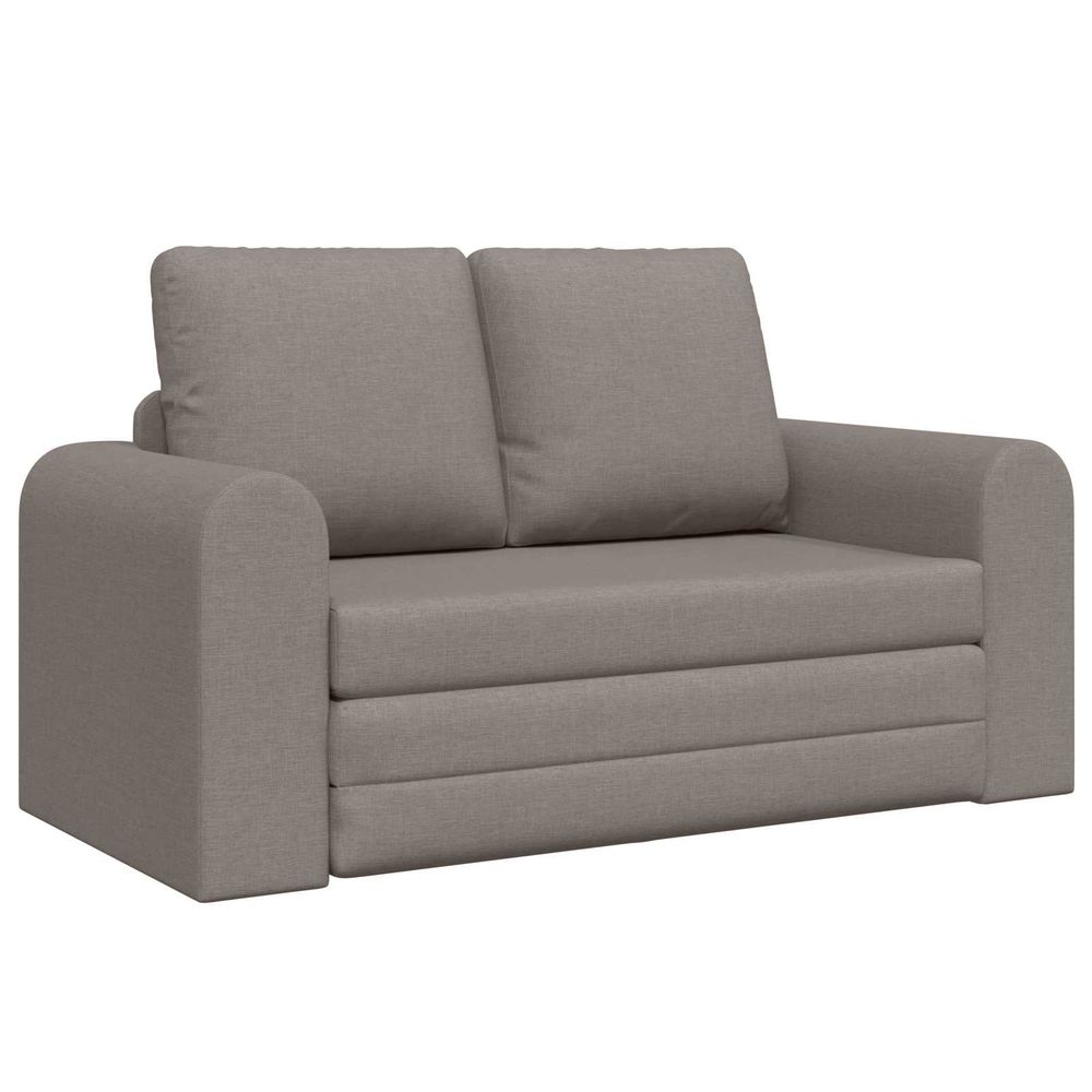Canapé-lit taupe 148 x 71 x 83 cm tissu